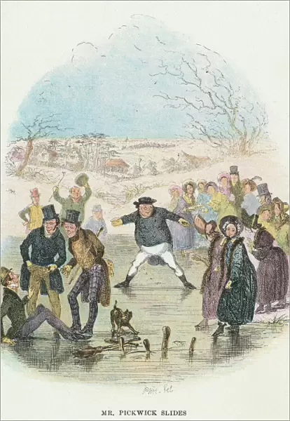 Scene from The Pickwick Papers by Charles Dickens, 1836. Artist: Hablot Knight Browne