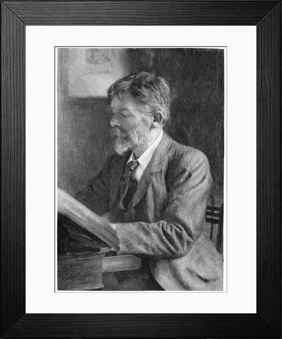 Framed Print : George Du Maurier, British writer and artist, c1890