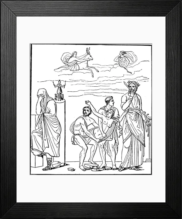 Framed Print : Iphigenia, daughter of Agamemnon, king of Mycenae, c1900 Framed Print : Iphigenia, daughter of Agamemnon, king of Mycenae, c1900