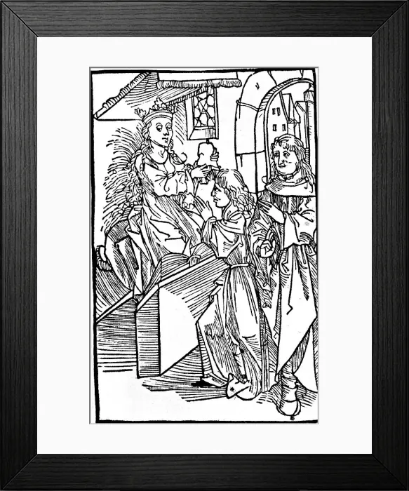 Framed Print : Cassandra, legendary Trojan prophetess, 16th century Framed Print : Cassandra, legendary Trojan prophetess, 16th century