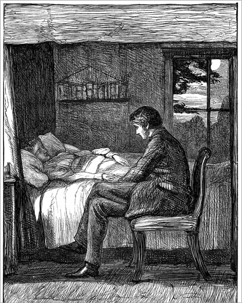 Illustration for the poem Last Words by Owen Meredith, 1860. Artist: John Everett Millais