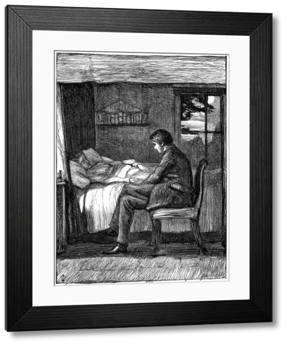 Framed Print : Illustration for the poem Last Words by Owen Meredith, 1860. Artist: John Everett Millais Framed Print : Illustration for the poem Last Words by Owen Meredith, 1860. Artist: John Everett Millais