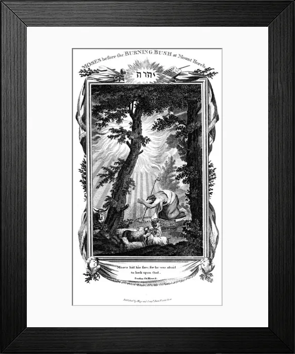 Framed Print : Moses hiding his face, 1807 Framed Print : Moses hiding his face, 1807