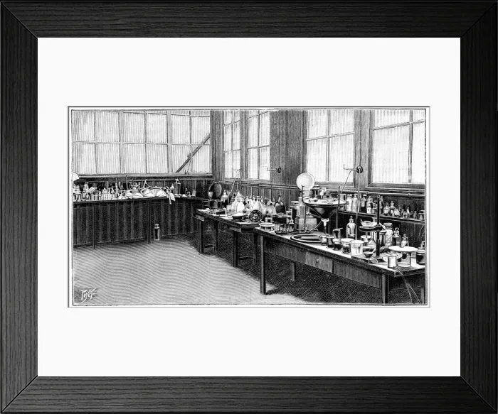 Framed Print : Part of Pierre and Marie Curies laboratory, Paris, 1904 Framed Print : Part of Pierre and Marie Curies laboratory, Paris, 1904