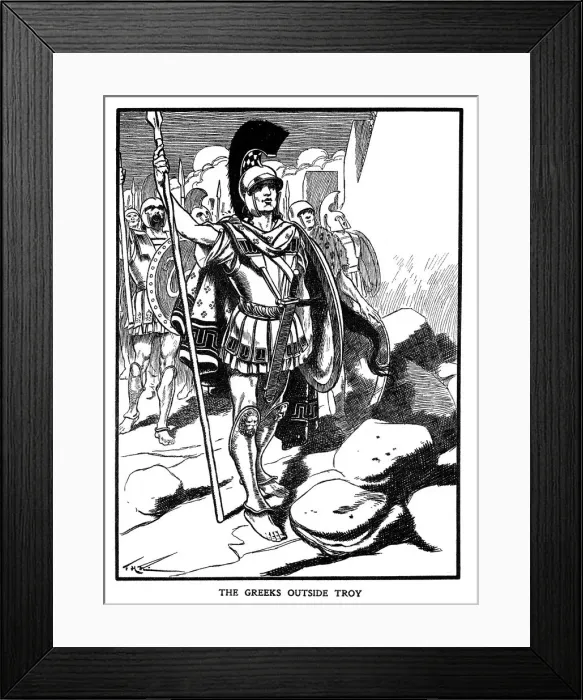 Framed Print : The Greeks outside Troy, c1900 Framed Print : The Greeks outside Troy, c1900