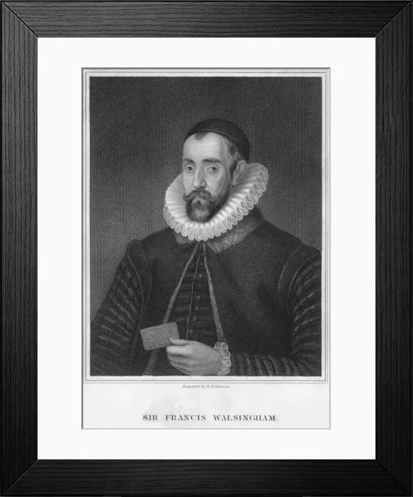 Framed Print : Sir Francis Walsingham, Secretary of State to Elizabeth I, late 16th century. Artist: H Robinson Framed Print : Sir Francis Walsingham, Secretary of State to Elizabeth I, late 16th century. Artist: H Robinson