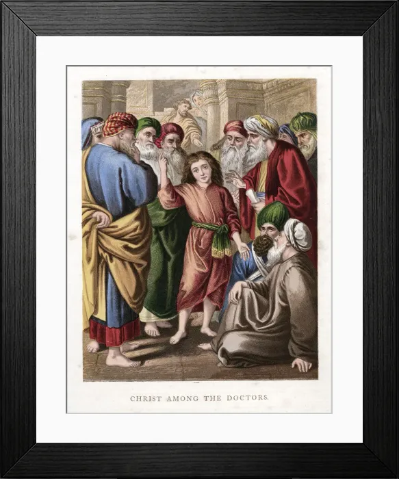 Framed Print : Christ among the Doctors, c1860 Framed Print : Christ among the Doctors, c1860