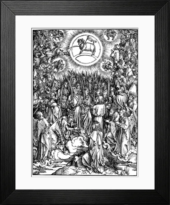 Framed Print : The Revelation of St John (Apocalypse), c1498. Artist: Albrecht Durer Framed Print : The Revelation of St John (Apocalypse), c1498. Artist: Albrecht Durer