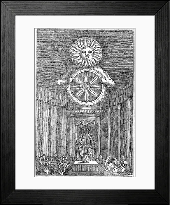 Framed Print : Representation of Sunne, 1834 Framed Print : Representation of Sunne, 1834