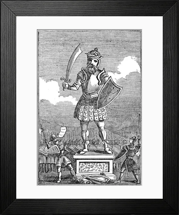 Framed Print : Representation of Odin or Wotan, 1834 Framed Print : Representation of Odin or Wotan, 1834