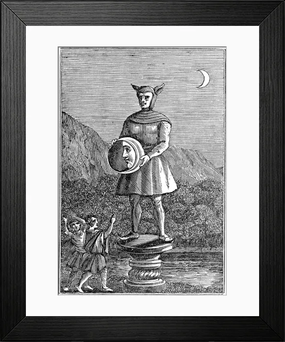 Framed Print : Representation of Mona, 1834 Framed Print : Representation of Mona, 1834