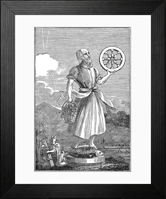 Framed Print : Representation of Crodon, 1834 Framed Print : Representation of Crodon, 1834