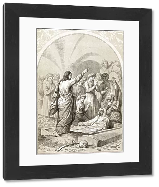 Jesus raising Lazarus from the tomb, c1880