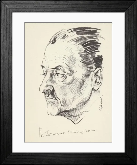 Framed Print : W Somerset Maugham, British author, (c1930s?) Framed Print : W Somerset Maugham, British author, (c1930s?)