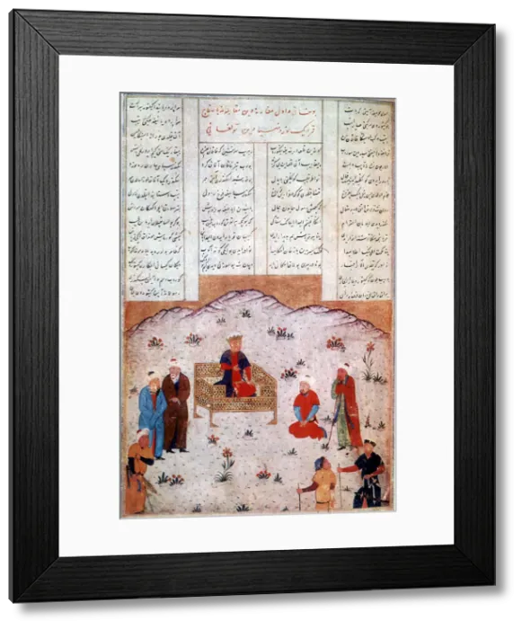 Framed Print : Alexander the Great holding court in China, 4th century BC Framed Print : Alexander the Great holding court in China, 4th century BC