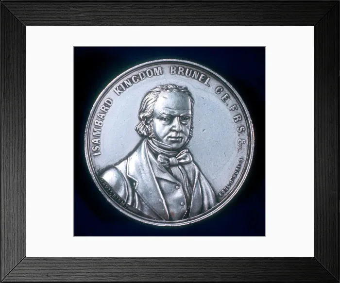 Framed Print : Isambard Kingdom Brunel, English civil and mechanical engineer Framed Print : Isambard Kingdom Brunel, English civil and mechanical engineer