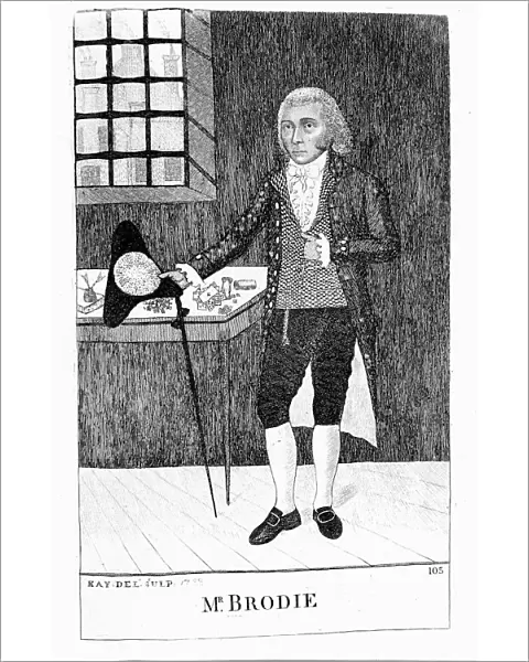 William Brodie, Scottish cabinetmaker and criminal, 1788. Artist: John Kay