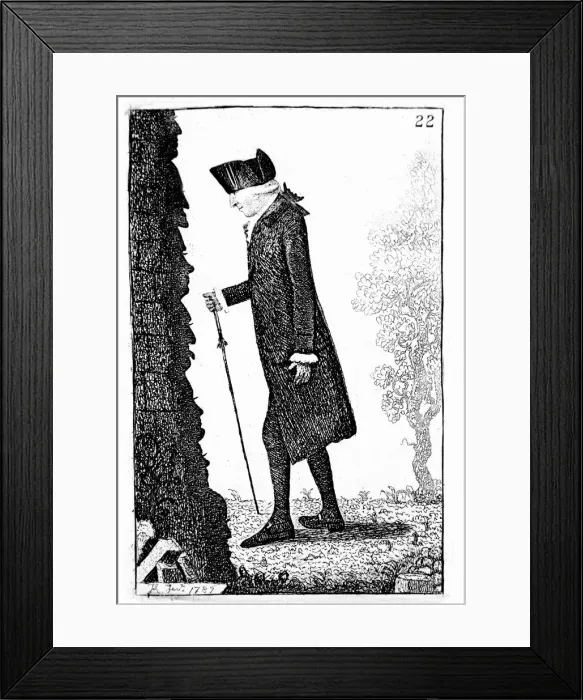 Framed Print : Joseph Black, Scottish chemist, 1787. Artist: John Kay Framed Print : Joseph Black, Scottish chemist, 1787. Artist: John Kay