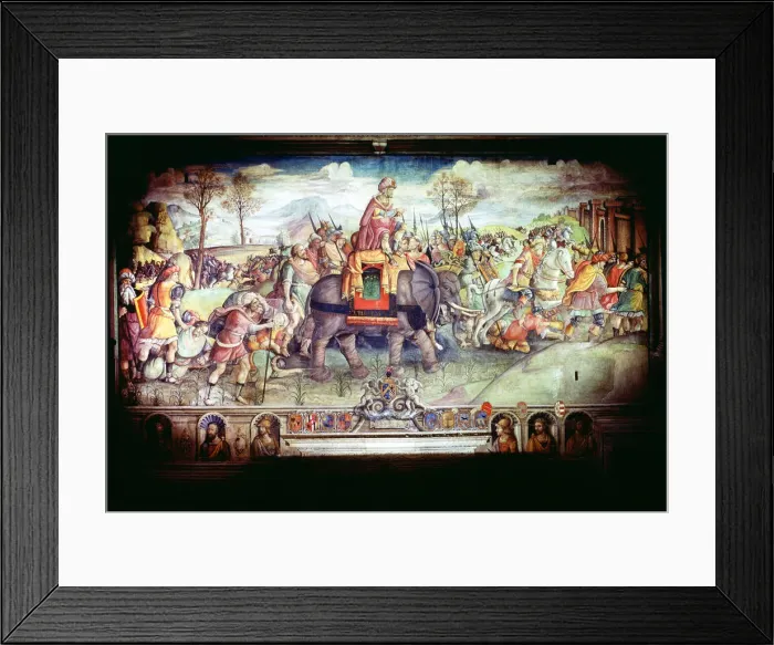 Framed Print : Hannibal and his army crossing the Alps, 218 BC Framed Print : Hannibal and his army crossing the Alps, 218 BC