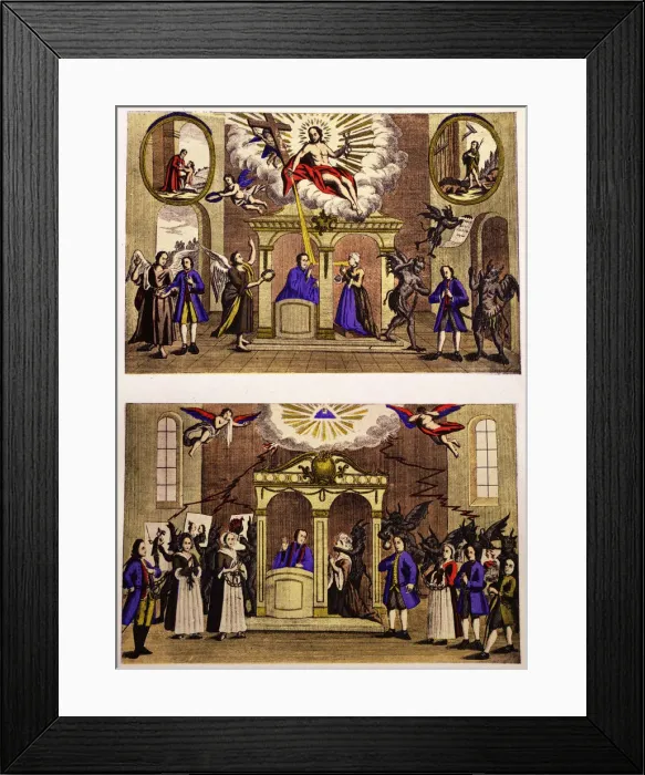 Framed Print : Confessions, 18th century Framed Print : Confessions, 18th century