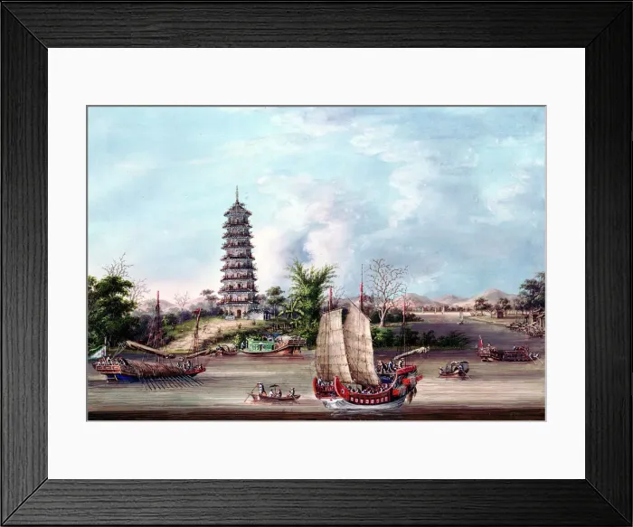 Framed Print : The Pagoda, Whampoa, China Framed Print : The Pagoda, Whampoa, China