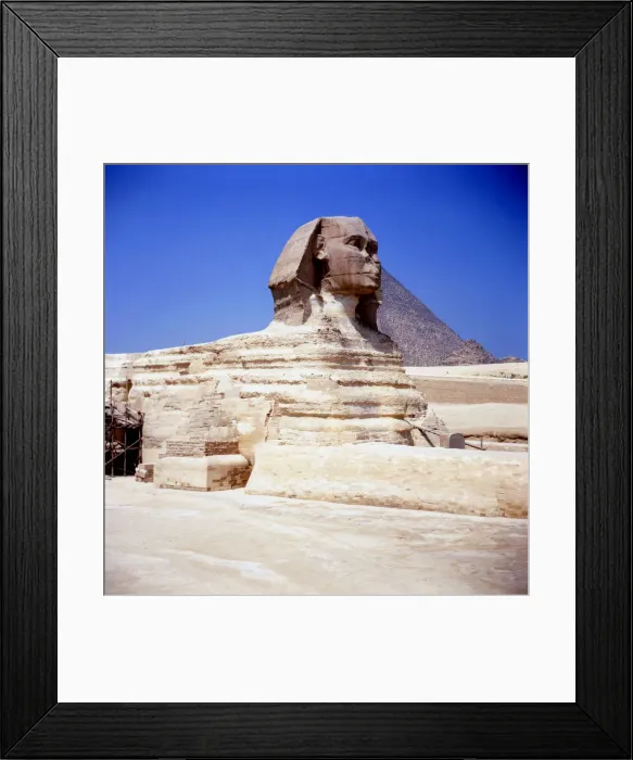 Framed Print : The Great Sphinx at Giza, Ancient Egyptian, c2550 BC Framed Print : The Great Sphinx at Giza, Ancient Egyptian, c2550 BC
