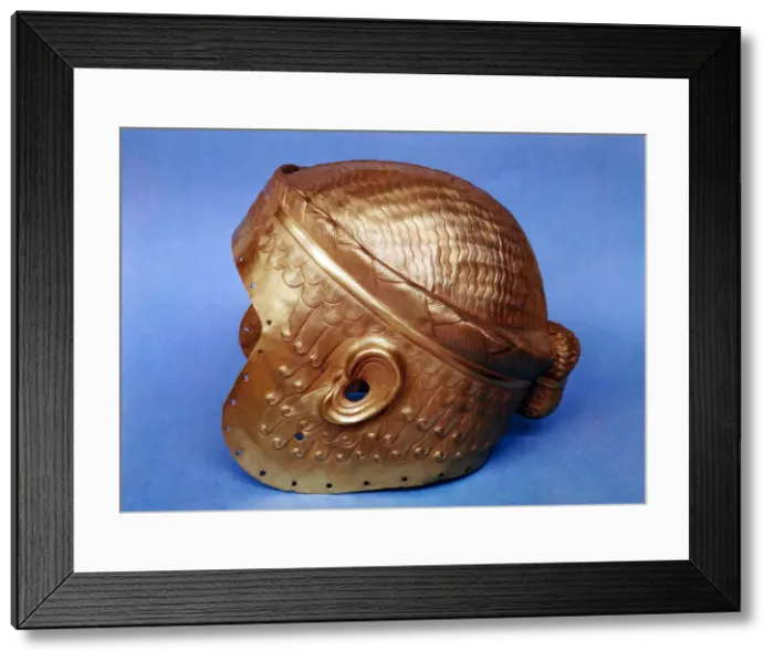 Framed Print : Gold helmet from Mesopotamia, 2500 BC Framed Print : Gold helmet from Mesopotamia, 2500 BC