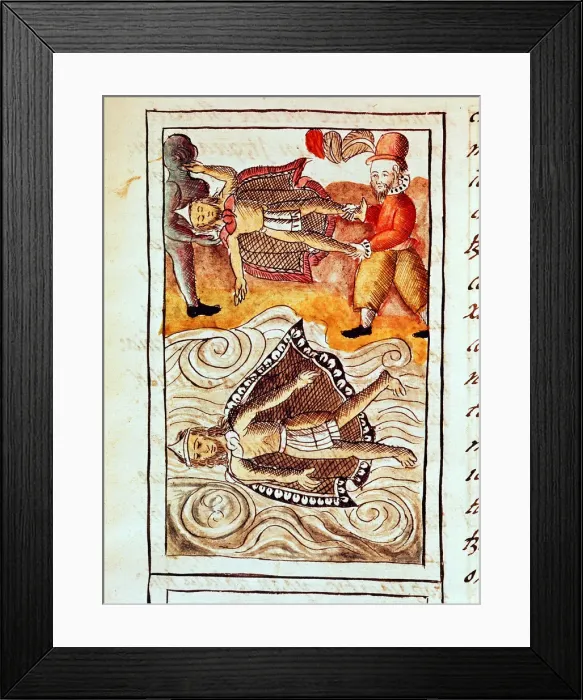Framed Print : Montezuma II, last Aztec emperor, 1520 Framed Print : Montezuma II, last Aztec emperor, 1520