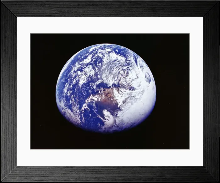 Framed Print : Earth from space, photographed by spacecraft Apollo 16, April 16 1972 Framed Print : Earth from space, photographed by spacecraft Apollo 16, April 16 1972