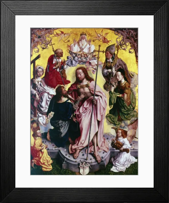 Framed Print : Doubting Thomas placing his hand into Christs wound, c1499. Artist: Master of the altarpiece of St Bartholomew Framed Print : Doubting Thomas placing his hand into Christs wound, c1499. Artist: Master of the altarpiece of St Bartholomew