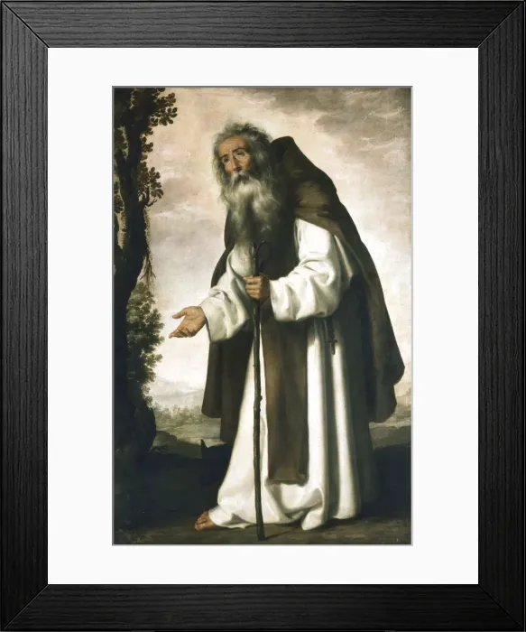 Framed Print : St Anthony, c1618-1664. Artist: Francisco de Zurbaran Framed Print : St Anthony, c1618-1664. Artist: Francisco de Zurbaran