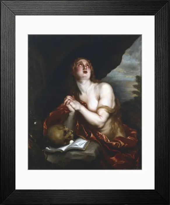 Framed Print : Penitent Magdalene, 17th century. Artist: Anthony van Dyck Framed Print : Penitent Magdalene, 17th century. Artist: Anthony van Dyck
