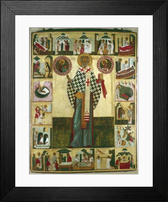 Framed Print : Icon of St Nicholas, Russian Framed Print : Icon of St Nicholas, Russian