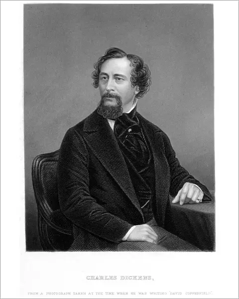 Charles Dickens, English novelist and journalist, 1849-1850