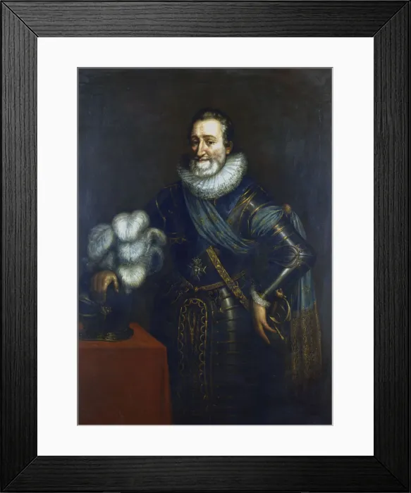 Framed Print : Henry IV, first Bourbon King of France, c1589-1610. Artist: Jacob Bunel Framed Print : Henry IV, first Bourbon King of France, c1589-1610. Artist: Jacob Bunel