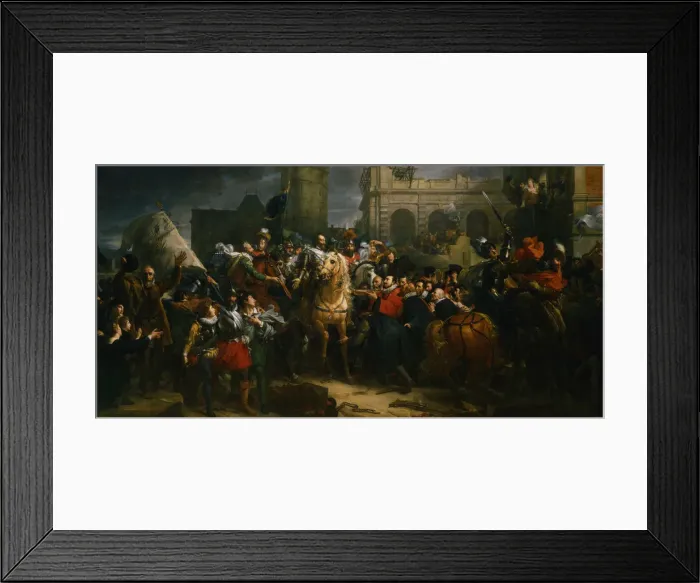 Framed Print : Henry IV of France entering Paris, 22 March 1594 (19th century) Framed Print : Henry IV of France entering Paris, 22 March 1594 (19th century)