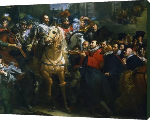 Henry IV of France entering Paris, 22 March 1594 (19th century)