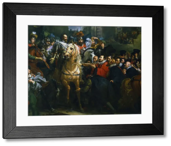 Framed Print : Henry IV of France entering Paris, 22 March 1594 (19th century) Framed Print : Henry IV of France entering Paris, 22 March 1594 (19th century)