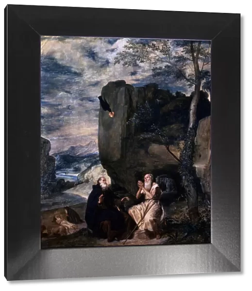 St Anthony and St Paul, the Hermit, 1645. Artist: Diego Velasquez