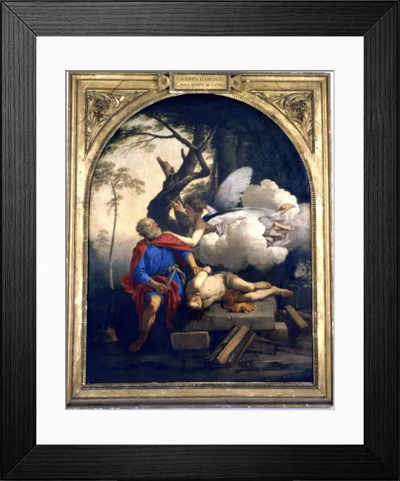 Framed Print : Abrahams Sacrifice, 17th century. Artist: Laurent de la Hyre Framed Print : Abrahams Sacrifice, 17th century. Artist: Laurent de la Hyre