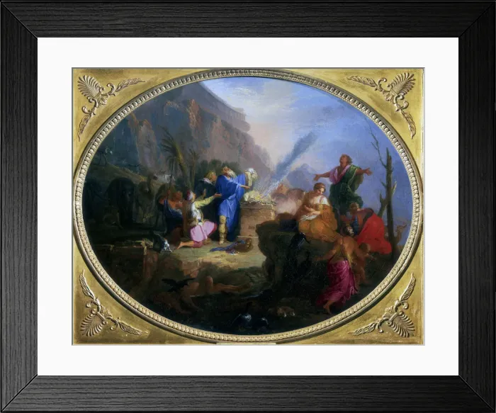 Framed Print : Noahs Sacrifice, c1688-1736. Artist: Nicolas Bertin Framed Print : Noahs Sacrifice, c1688-1736. Artist: Nicolas Bertin