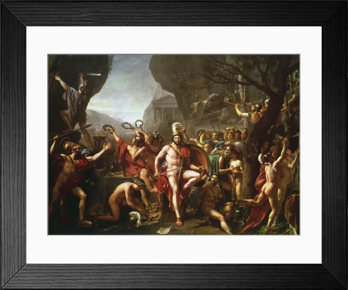 Framed Print : Leonidas at Thermopylae, 5th century BC, (c1814). Artist: Jacques-Louis David Framed Print : Leonidas at Thermopylae, 5th century BC, (c1814). Artist: Jacques-Louis David