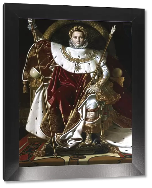 Napoleon I on the Imperial Throne, 1806. Artist: Jean-Auguste-Dominique Ingres