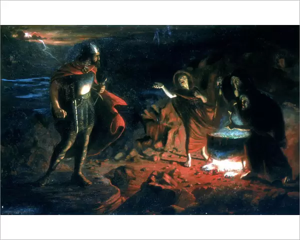 Macbeth and the Witches, late 19th century. Artist: Henry Daniel Chadwick