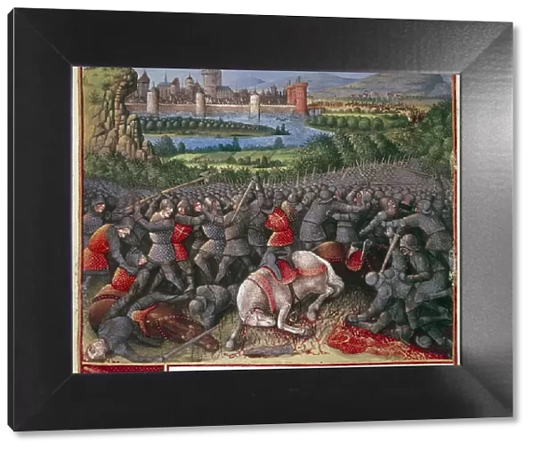 Battle during First Crusade (Peoples Crusade), 1096-1099, (c1490). Artist: Sebastian Marmoret French