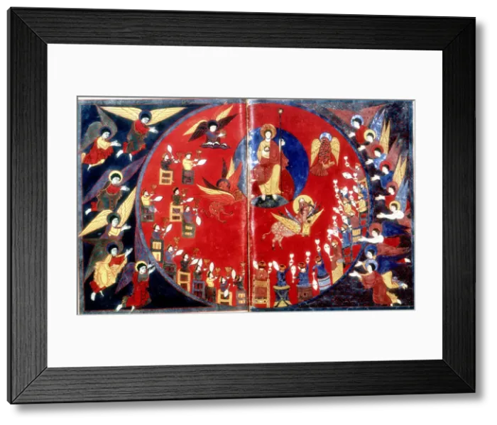 Framed Print : Apocalypse of St-Sever (Latin), c1050 Framed Print : Apocalypse of St-Sever (Latin), c1050