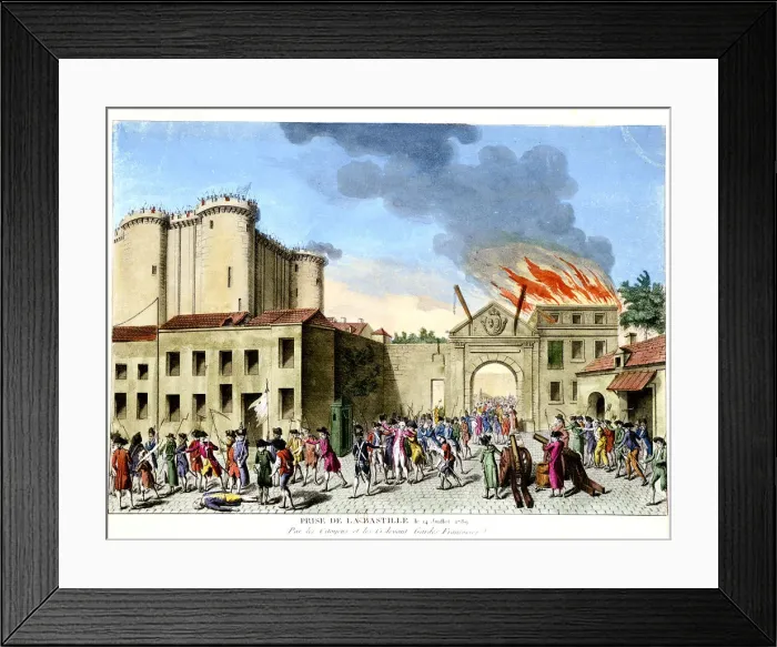 Framed Print : Storming of the Bastille, French Revolution, Paris, 1789 Framed Print : Storming of the Bastille, French Revolution, Paris, 1789