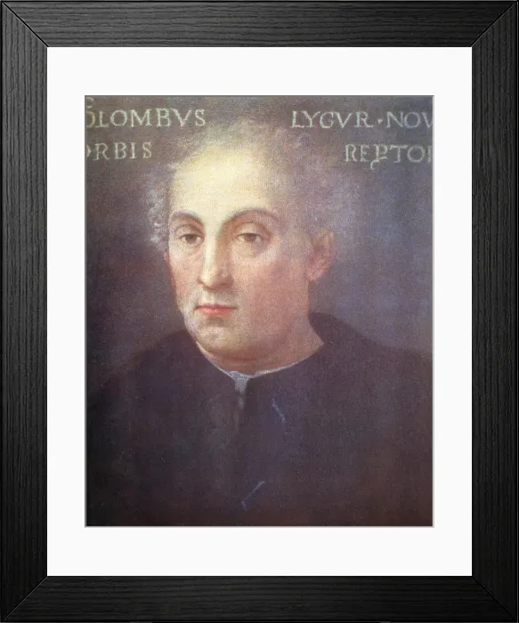 Framed Print : Christopher Columbus, Genoese navigator and explorer Framed Print : Christopher Columbus, Genoese navigator and explorer