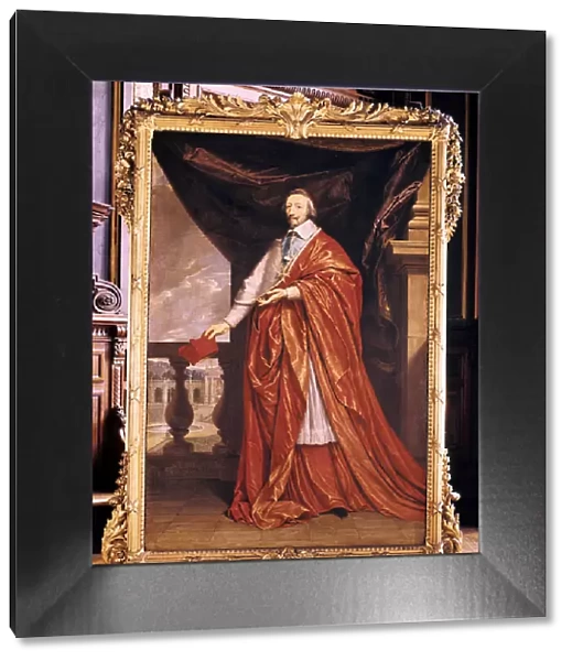 Cardinal Richelieu, French prelate and statesman, 1640. Artist: Philippe de Champaigne
