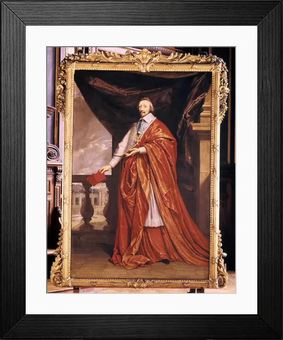 Framed Print : Cardinal Richelieu, French prelate and statesman, 1640. Artist: Philippe de Champaigne